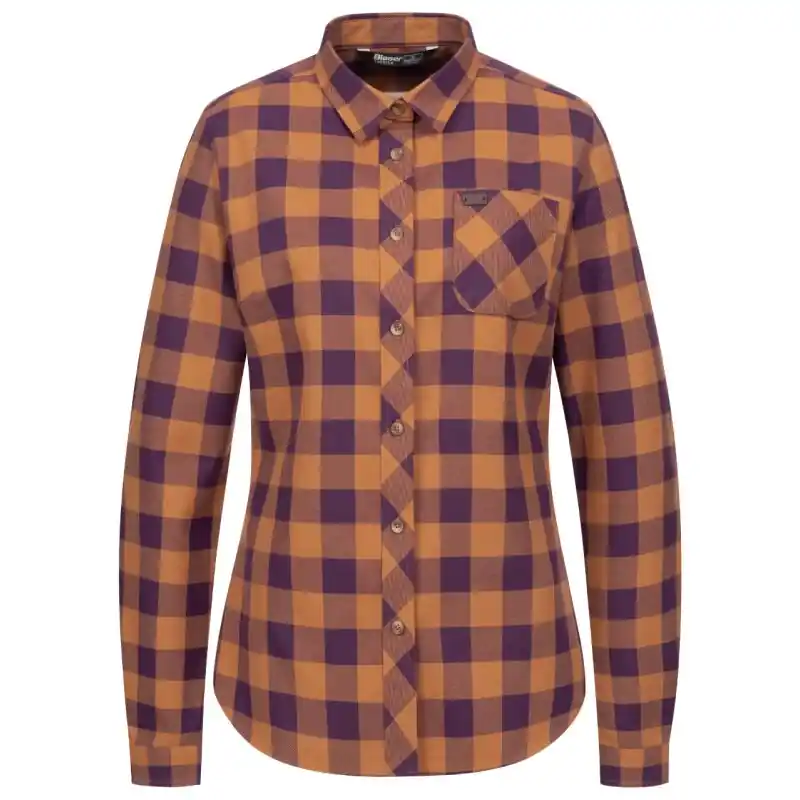 Blaser Damen Bluse Charlotte Ocker/Lila kariert Saisonangebot