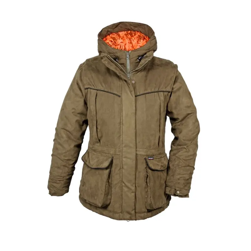 Hubertus Damen Wendejacke Janus Oliv/Orange Neu Im Sortiment