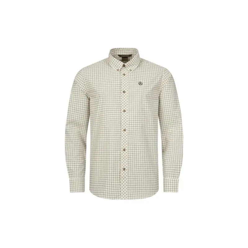 Sauer Herren Hemd Creme/Dunkelbraun Meistverkauft