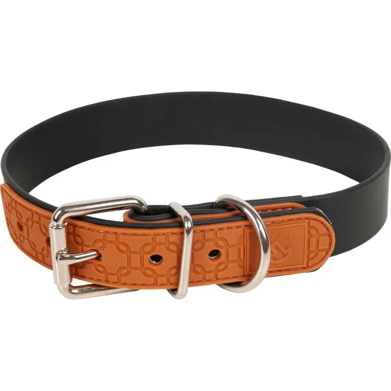 Sonderaktion Farm-Land Hundehalsband, robust und wasserfest Schwarz/Braun
