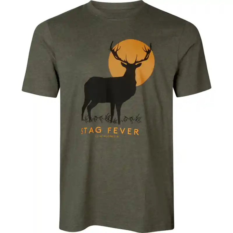 Bestpreis Seeland Herren T-Shirt Stag Fever Pine Green Melange