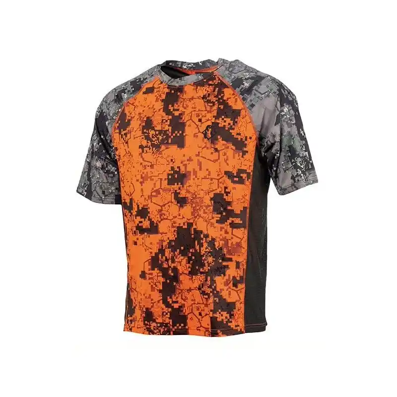 Neu Somlys Herren Stretch T-Shirt Digital Orange