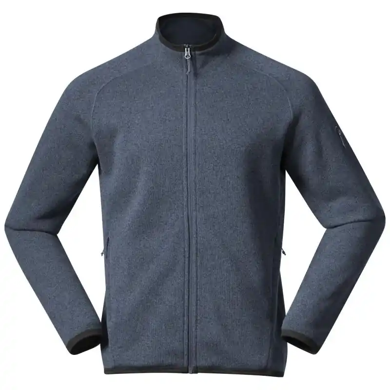 Bergans Herren Jacke Kamphaug Knitted Jacket Orion Blau Neu Im Sortiment