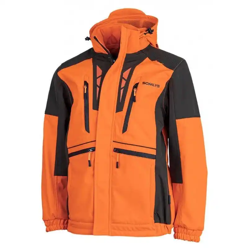 Somlys Herren Softshelljacke Newtek JKT V2 Orange/Grün Abverkauf