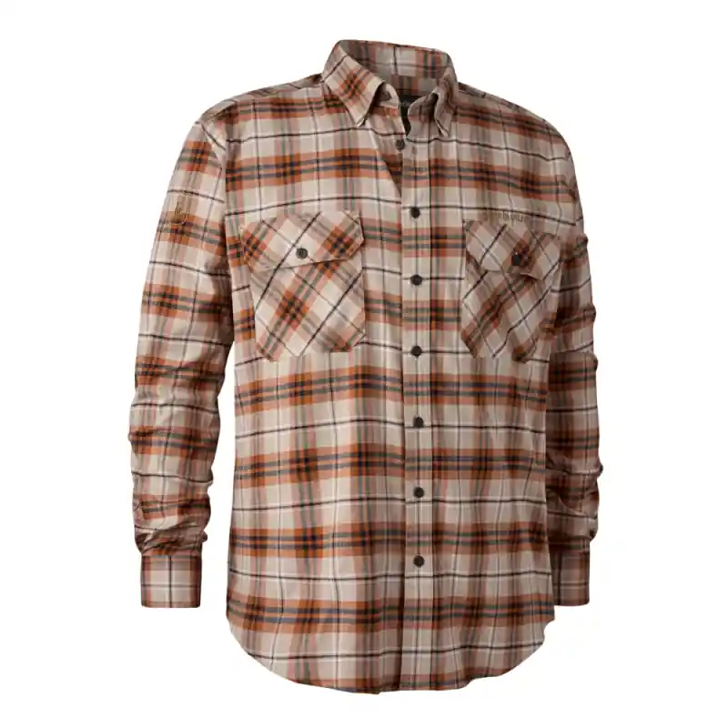 Deerhunter Herren Hemd Louis Orange Kariert Neu