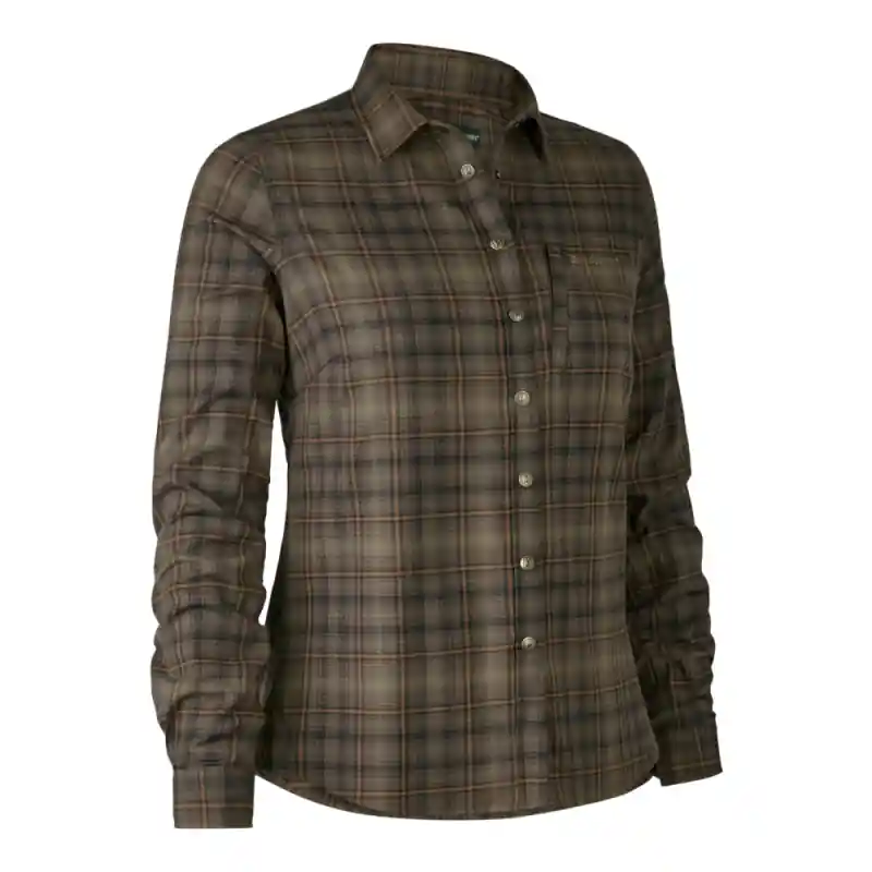 Deerhunter Damen Bluse Lady Emery Grün Kariert Mega-Angebot