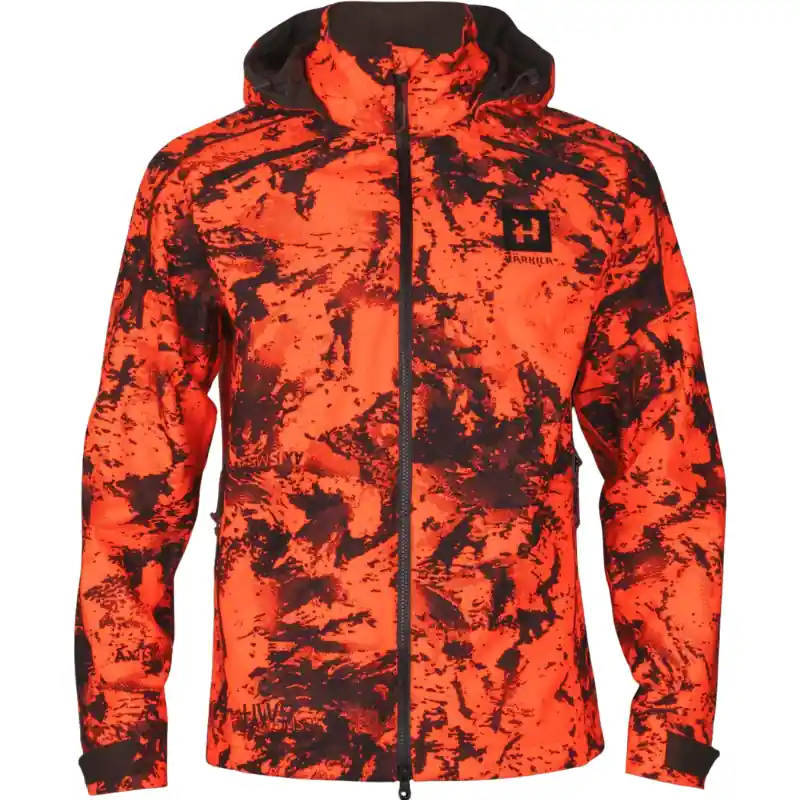 Härkila Herren Jacke Wildboar Pro Camo HWS AXIS MSP®Orange Blaze Schneller Versand
