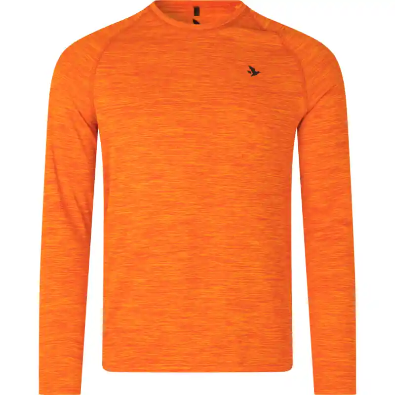 Seeland Herren Langarmshirt Active Hi-vis orange Markenprodukt