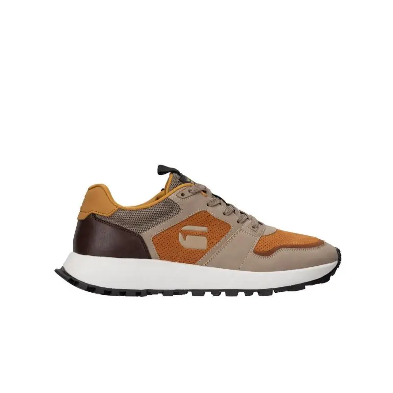 G-Star Herren Sneaker Theq Run Taupe/Orange Schneller Versand