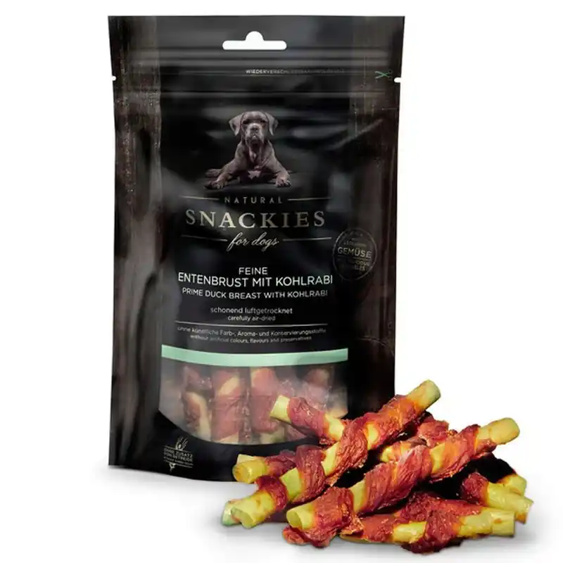 Knallerangebot Snackies Hundesnack Feine Entenbrust mit Kohlrabi