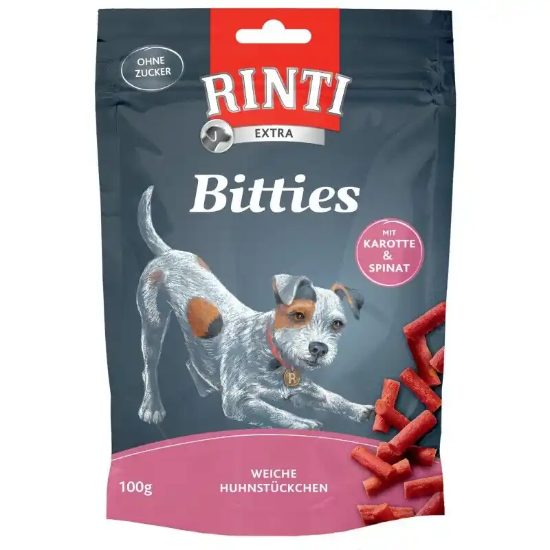 Rinti Hunde Snacks Beutel Bitties Markenprodukt