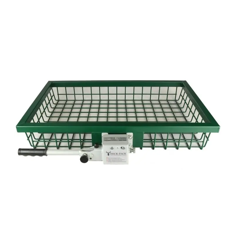 Sale Heck-Pack Heckträger Optimal feuerverzinkt, grün pulverbeschichtet, hochklappbar
