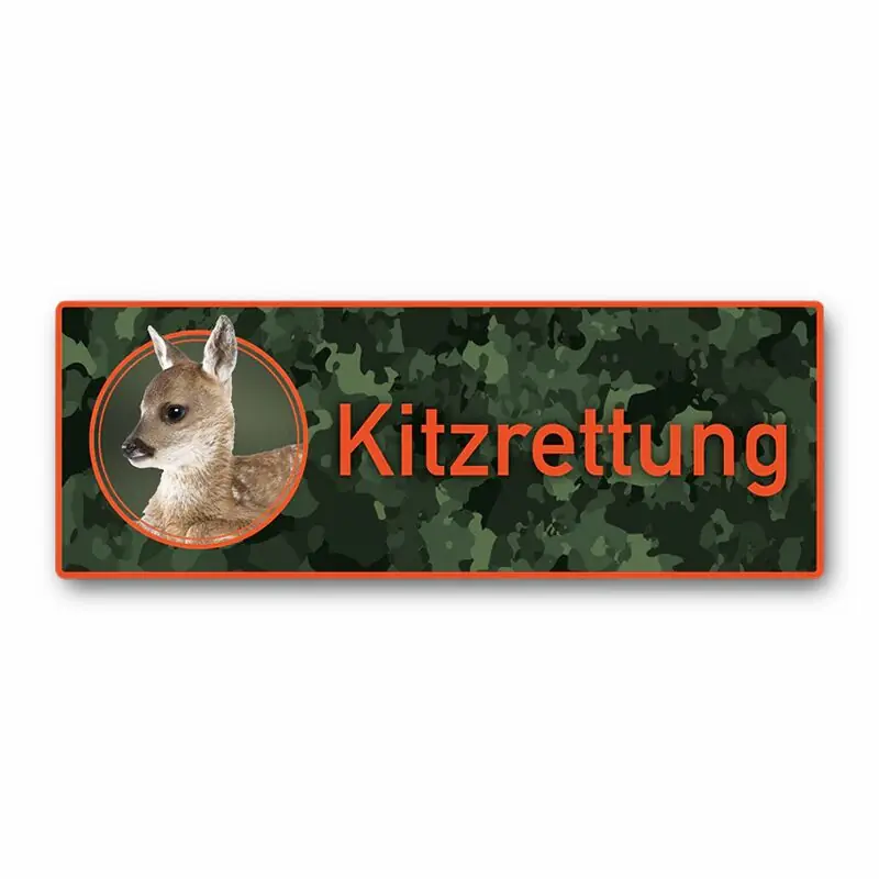 Nur Für Kurze Zeit Wilde Hilde Aufkleber "Kitzrettung" Orange