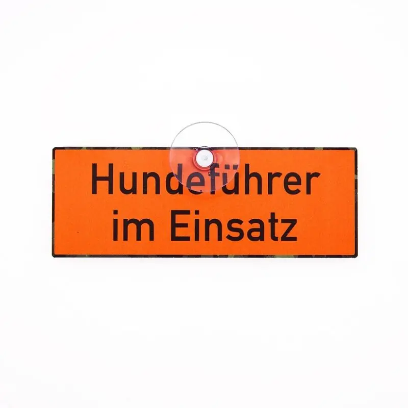 Online Kaufen Wilde Hilde Saugnapfschild "Hundeführer im Einsatz"