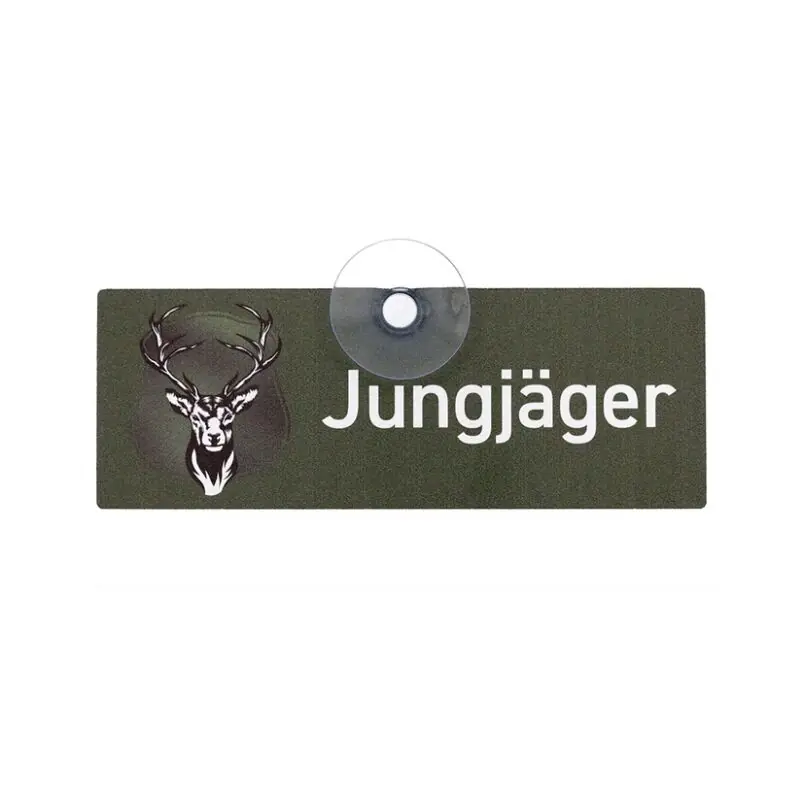 Wilde Hilde Saugnapfschild "Jungjäger" Neue Kollektion