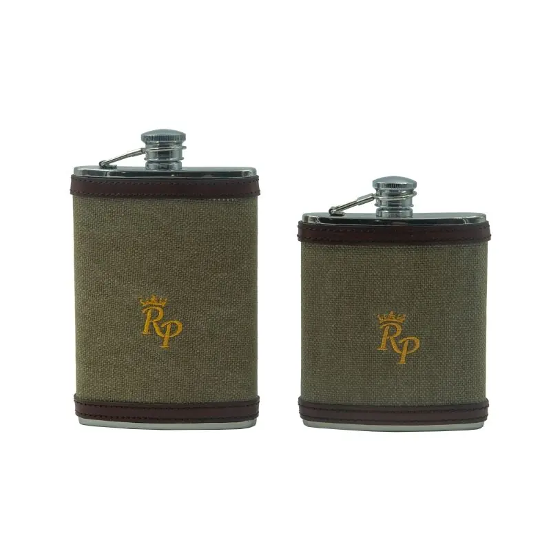 Saisonangebot Rey Pavon Flachmann Cotswolds Green Cotton Canvas