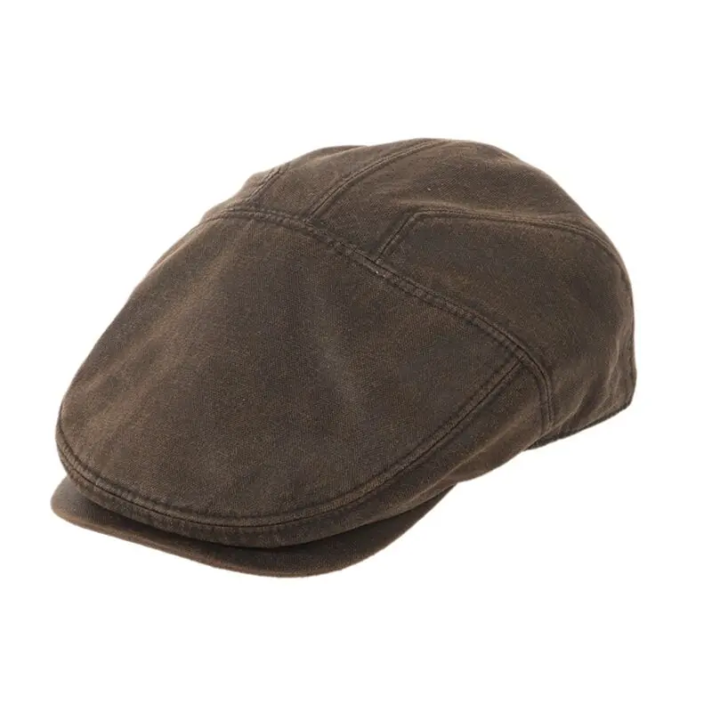 Lodenhut Herren Flatcap aus gewachster Baumwolle Wochenendangebot