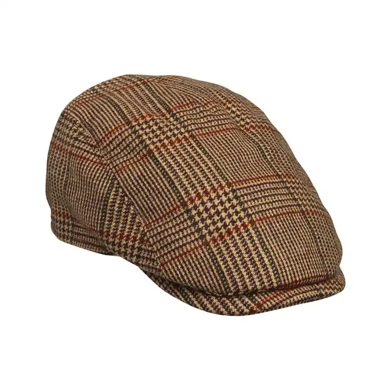 Laksen Herren Flat Cap Cavendish Drivers Tweed Schnäppchen