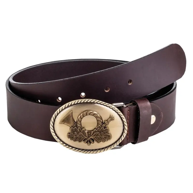 Must-Have AKAH Jagdgürtel Jagdhorn Braun