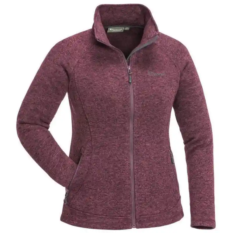 Pinewood Damen Fleecejacke Gabriella plum melange Rabatt