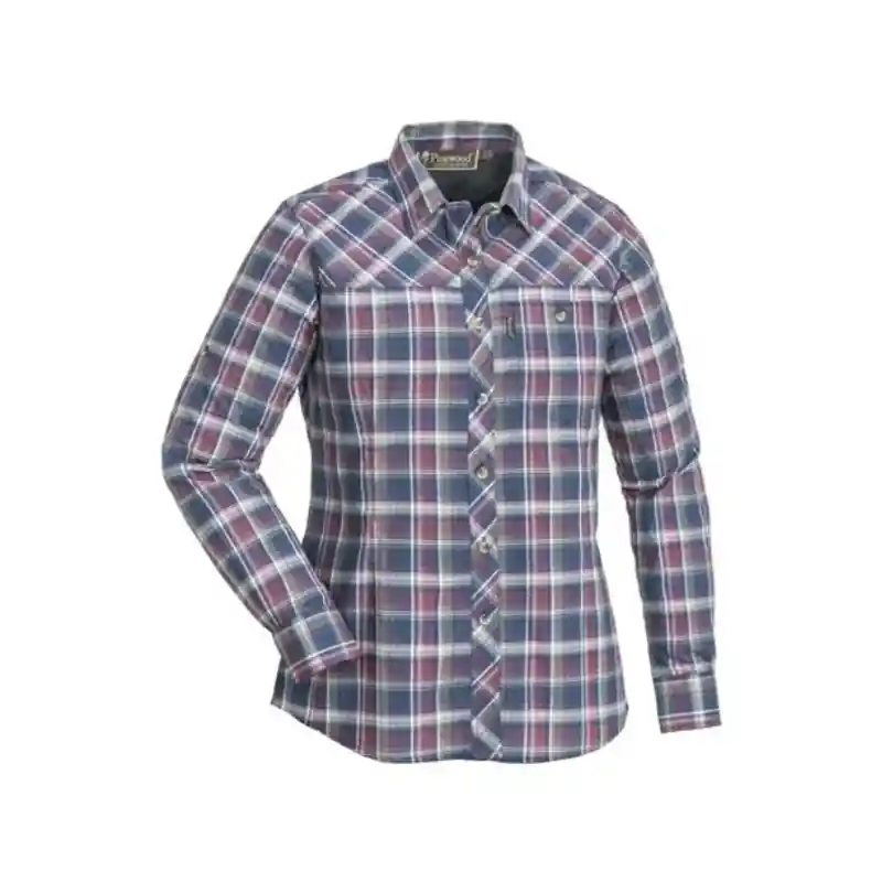 Billig Pinewood Cumbria Damen Bluse Blau/Rose
