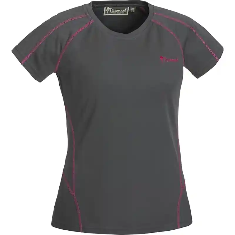 Pinewood Activ Damen T-Shirt Grau/Pink Letzte Chance