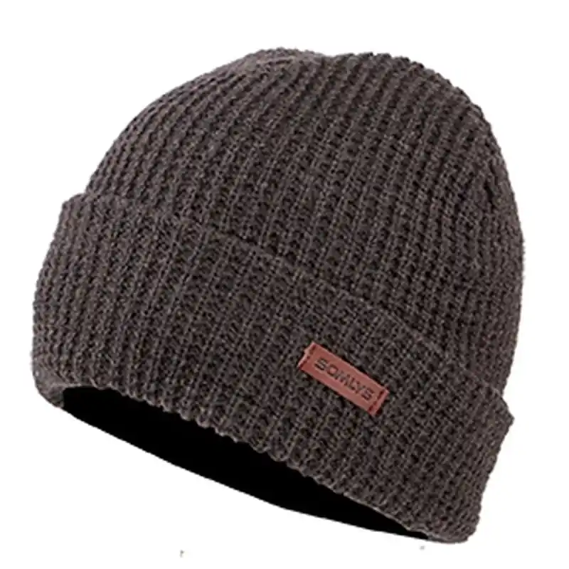 Somlys Strickmütze Beanie Brown Expressversand