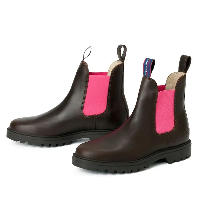 Finale Aktion Blue Heeler Damen Chelsea Boots Jackaroo Braun/Pink