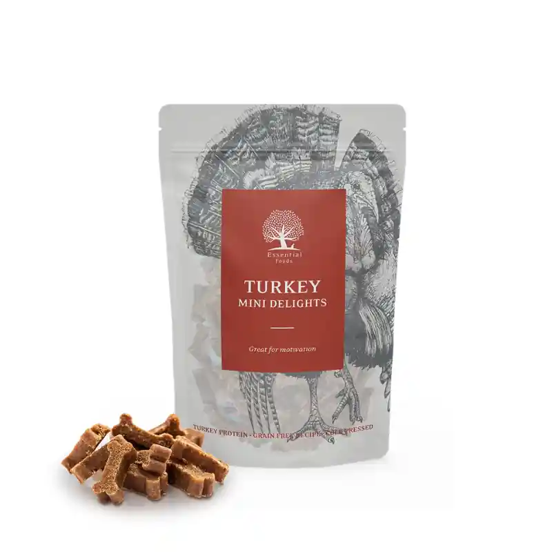 Zertifiziert Essential Foods Essential Mini Snacks Truthahn 100g
