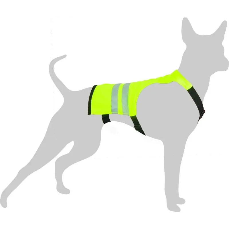 Preis Gesenkt Flamingo Hunde Sicherheitsmantel Fluo Grüngelb