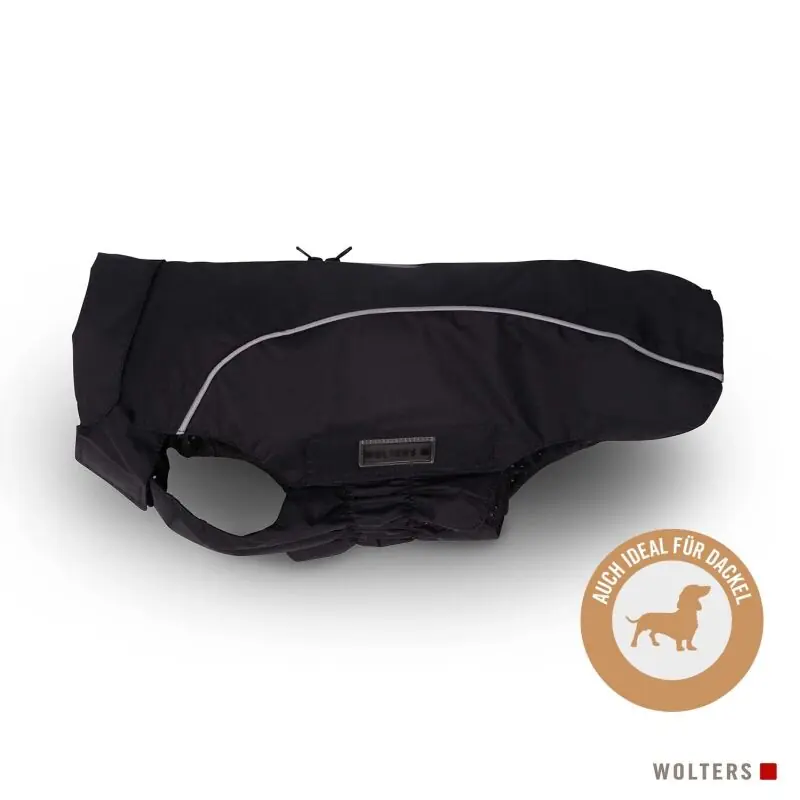 Expressversand Wolters Regenjacke Easy Rain für Dackel Schwarz