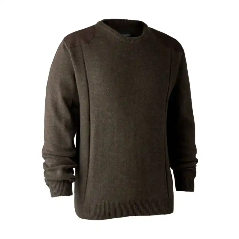 Deerhunter Herren Pullover Sheffield Knit Dark Elm S Neu