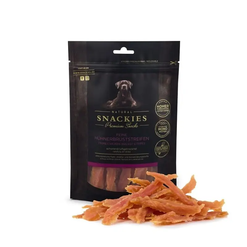 Snackies Hundesnack Feine Hühnerbruststreifen Sichere Zahlung