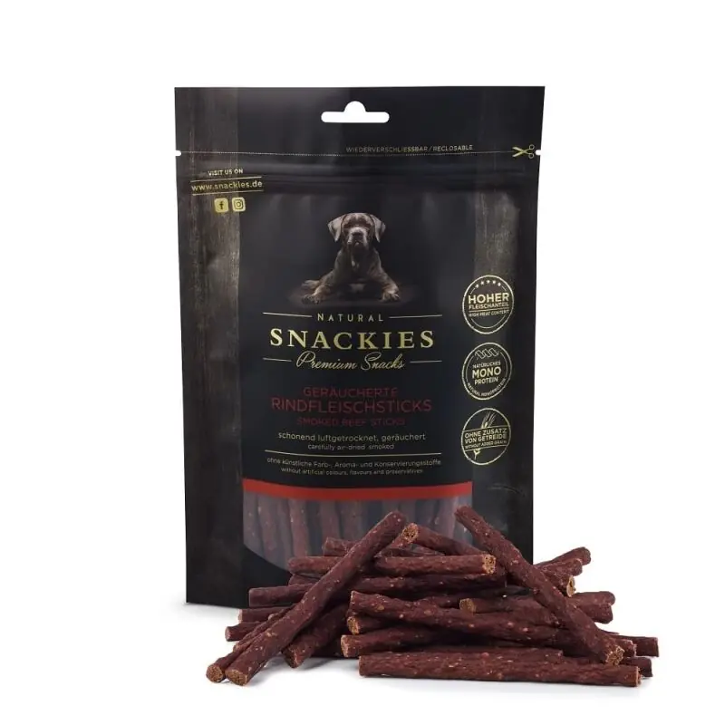 Snackies Hundesnack Geräuchert Rindfleisch-Stick, soft Solange Der Vorrat Reicht