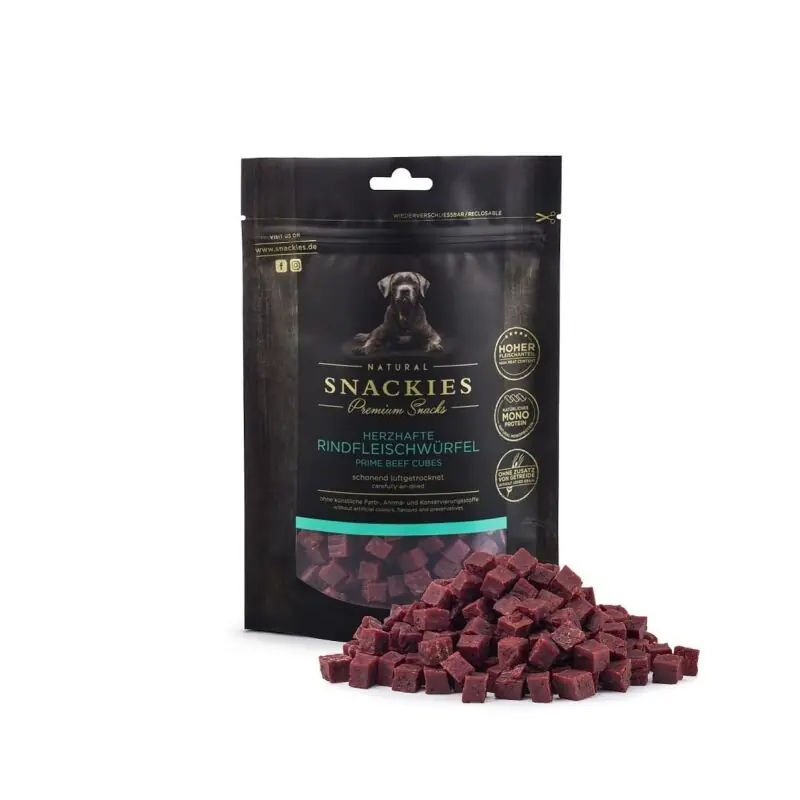 Top-Preis Snackies Hundesnack Herzhafte Rindfleischwürfel