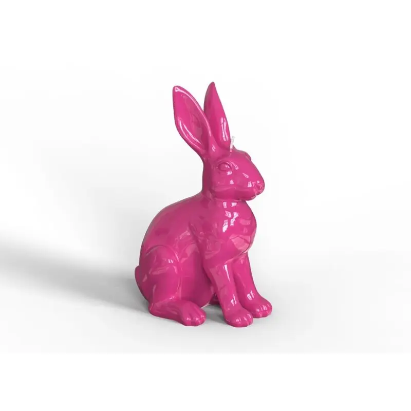 Engels Kerzen Gelackte Objektkerze Hase Glanz-Lack Neue Kollektion