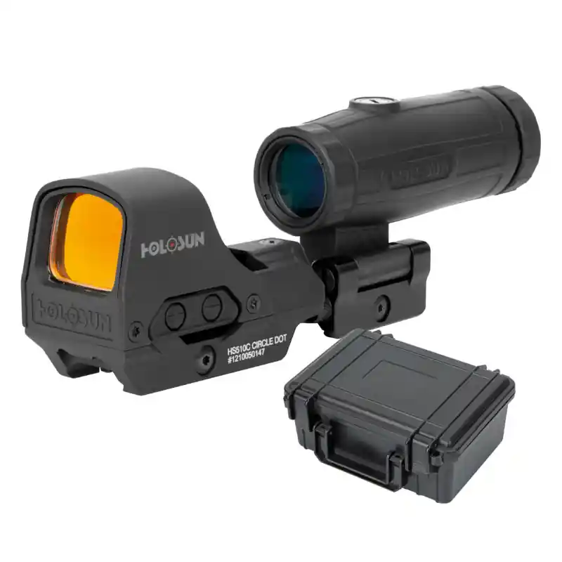 Holosun Open Reflexvisier Set HS510C + HM3X Magnifier + Schutzkoffer Direkt Vom Hersteller