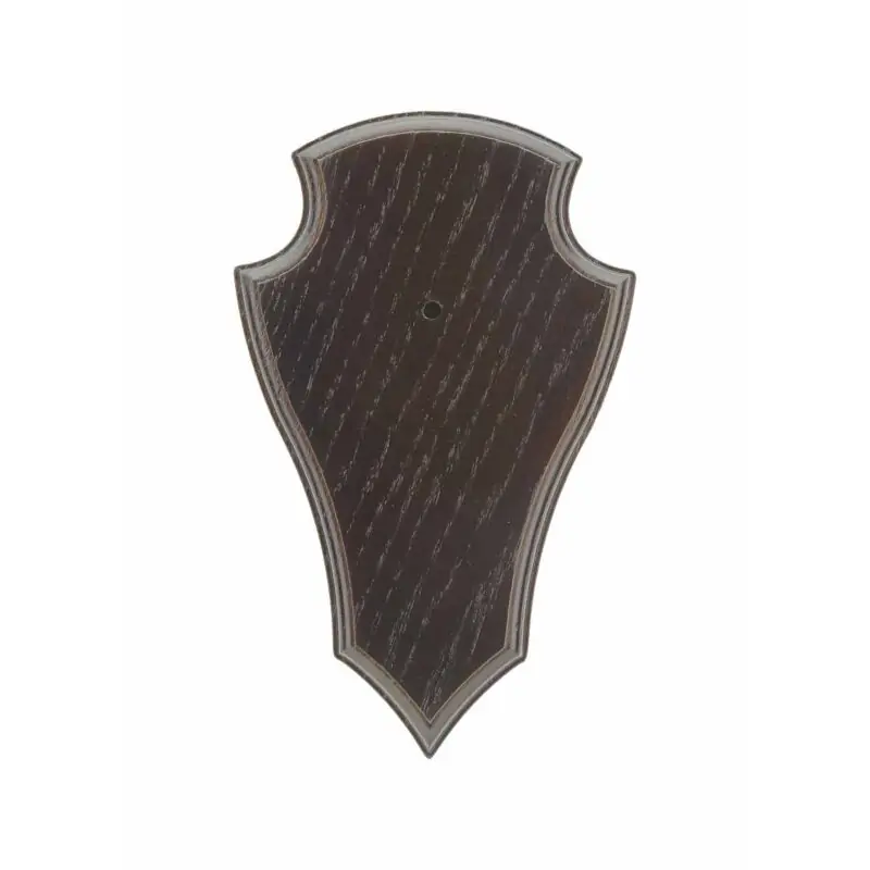 Rabatt Eurohunt Trophäenbrett für Rehtrophäen dunkel spitz mit Ausfräsung