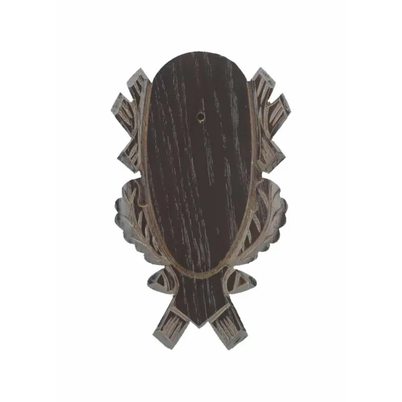 Begrenztes Angebot Eurohunt Trophäenbrett für Rehtrophäen geschnitzt dunkel
