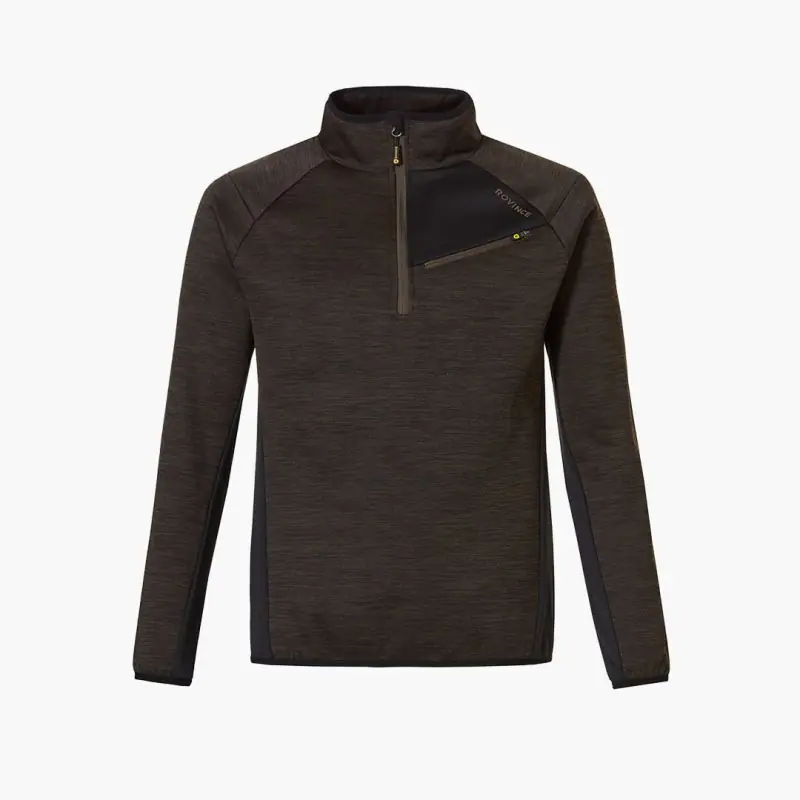 Rovince Herren Zip Pullover Ergoline Oliv Saisonangebot