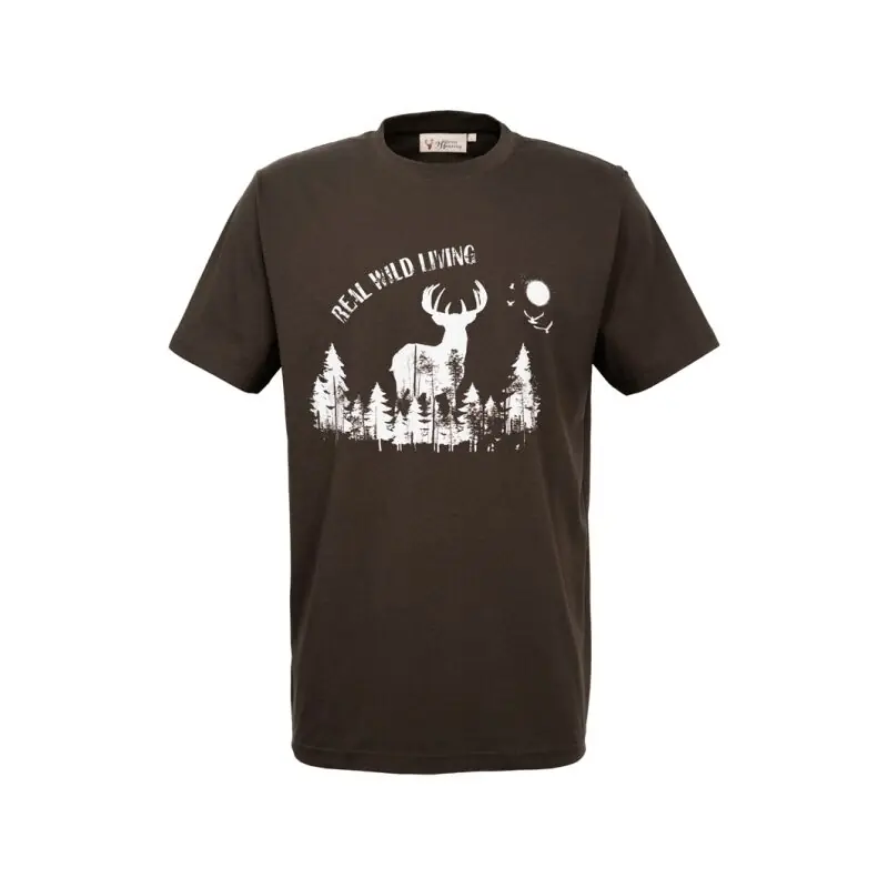 Direktkauf Hubertus Herren T-Shirt "Real Wild Living"