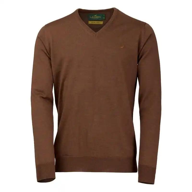 Direkt Vom Hersteller Laksen Herren Pullover Sussex V-Ausschnitt