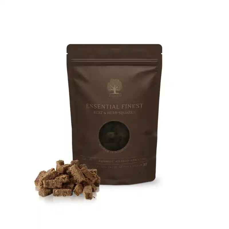 Essential Foods Finest Beef & Herb Squares 125g Solange Der Vorrat Reicht