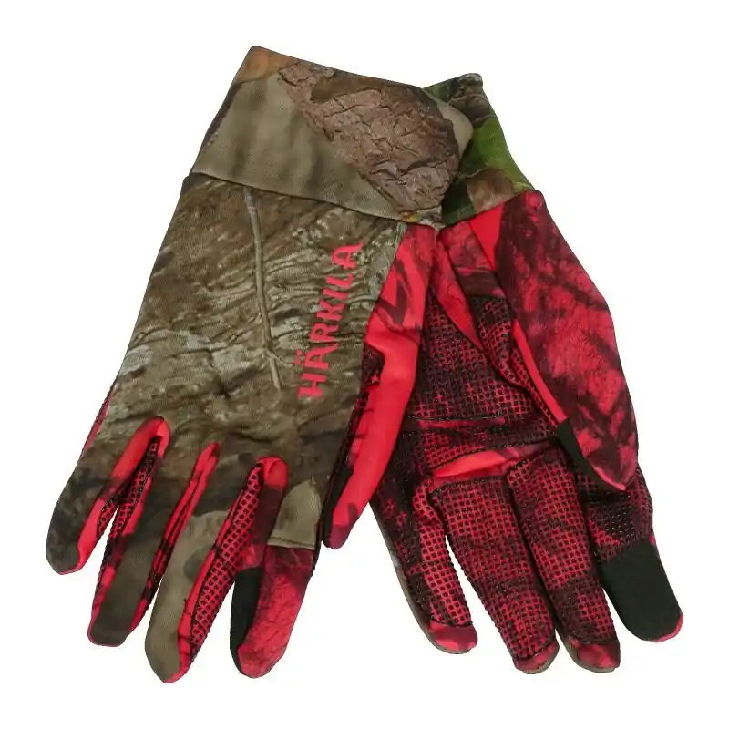 Neue Kollektion Härkila Herren Handschuhe Moose Hunter 2.0 Fleece MossyOak®Break-Up Country®/MossyOak®Red