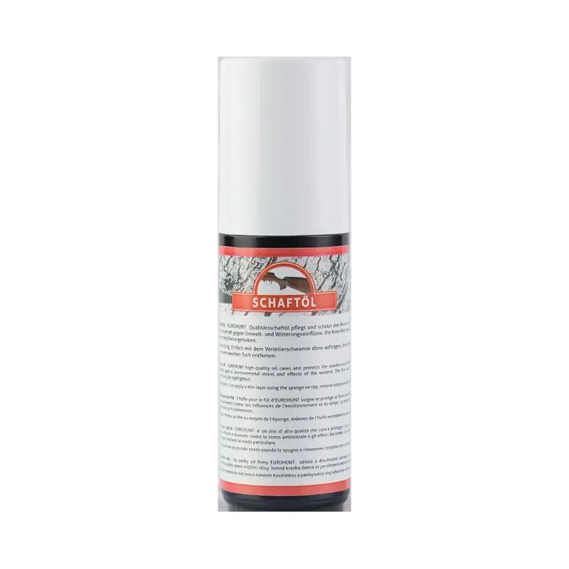 Eurohunt Schaftöl mit Verteilerschwamm Dunkelbraun 50 ml Versand Am Gleichen Tag