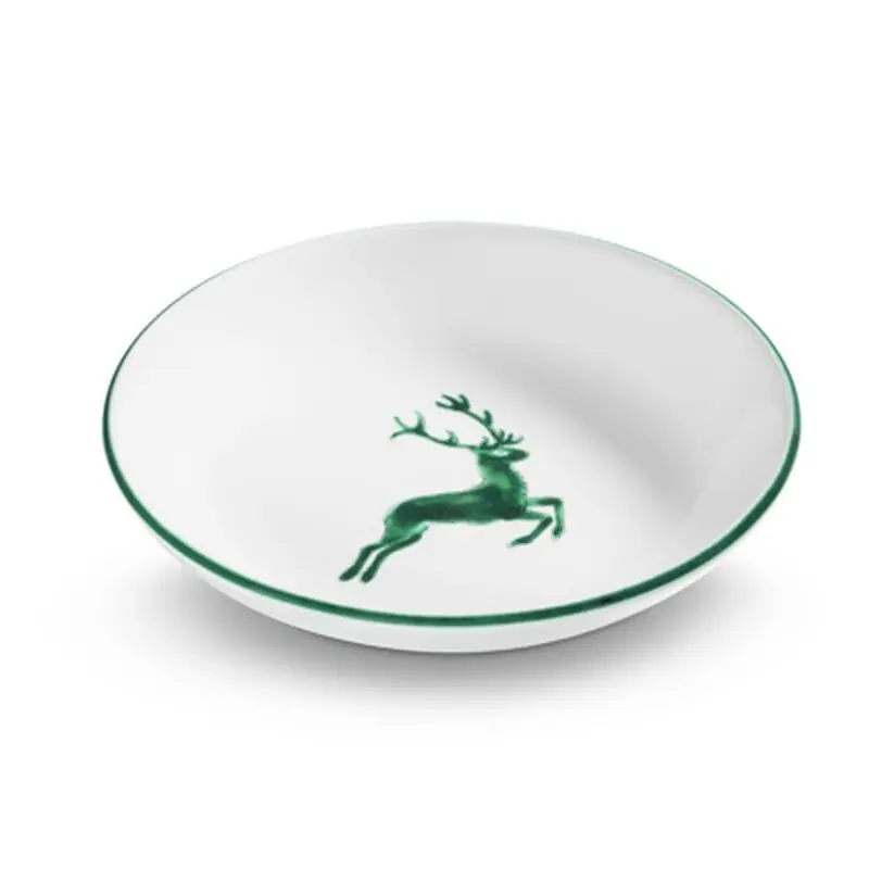 Gmundner Keramik Grüner Hirsch, Suppenteller Cup (Ø 20cm) Top-Angebot