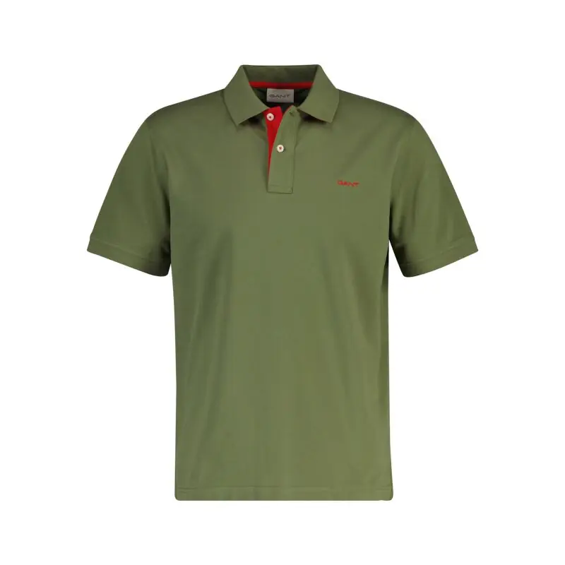 Gant Herren Poloshirt Regular Contrast Piqué Preiswert
