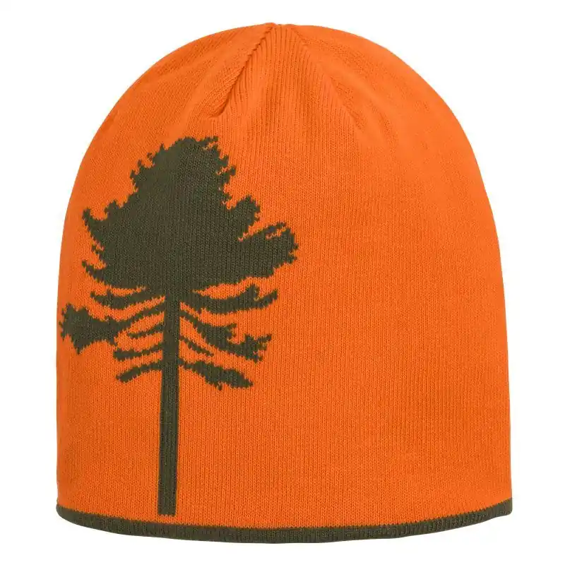 Pinewood Unisex Gestrickte Wende-Mütze Orange-Grün Ausverkauf