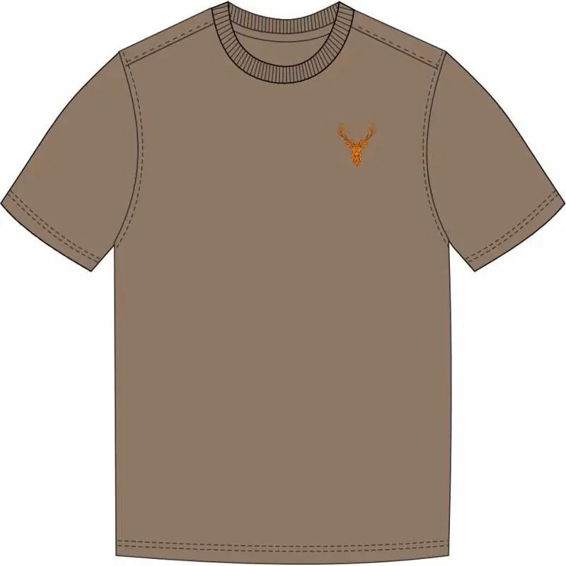 Hubertus Herren T-Shirt mit Stick"Hirsch" Kracherpreis