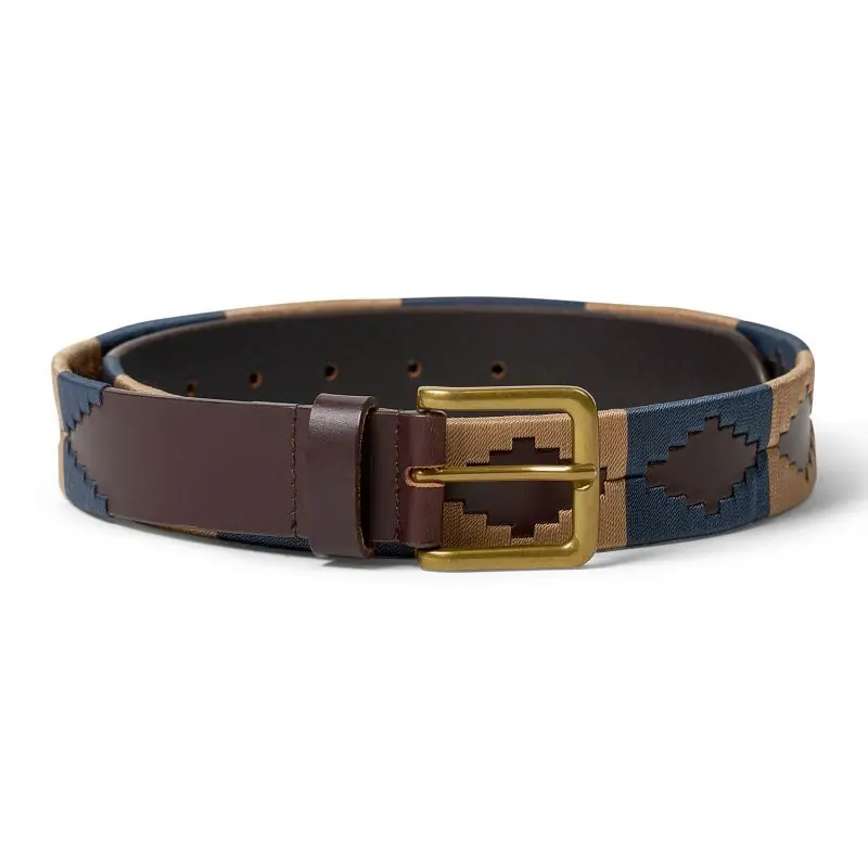 Waidmanns Unisex Pologürtel Monty Blau Beige Sale